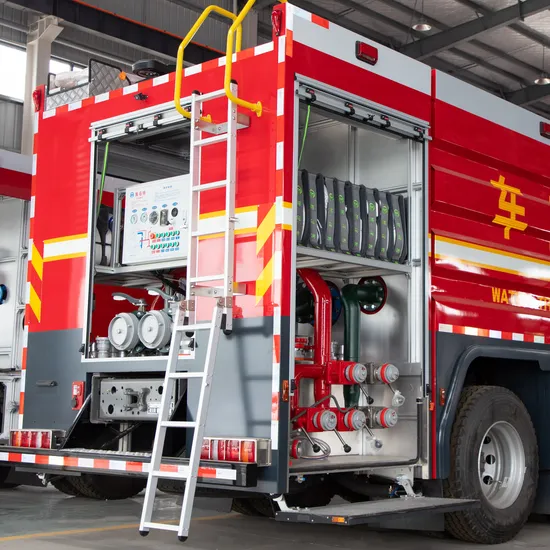 Camion de lutte contre l'incendie/véhicule de service d'urgence échelle à tube rond arrière en acier inoxydable 304