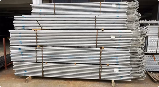 Échelle de singe galvanisée en acier, tube carré, échafaudage, escabeau de montée