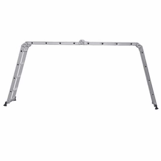 Escabeau pliable polyvalent en aluminium et aluminium à petites charnières de 4,7 mètres avec base antidérapante