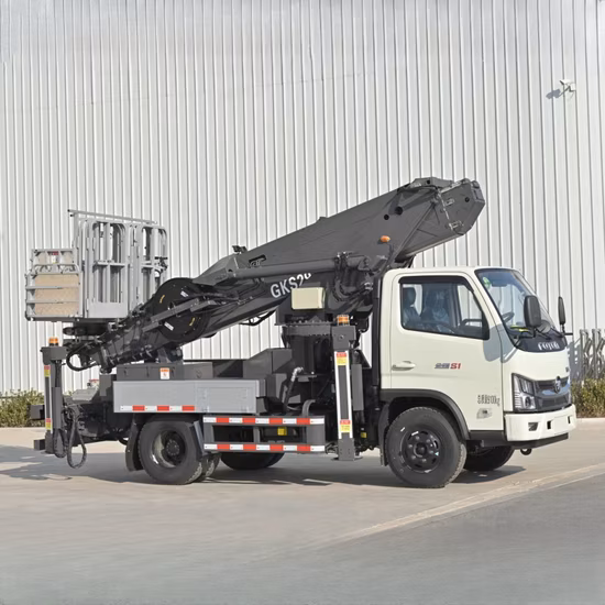 Usine de véhicules de travail de plate-forme aérienne de Chine Plate-forme de travail aérienne montée sur camion Jiuhe 45m