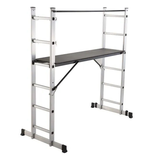 GS/FR131 4X3 échelle polyvalente en aluminium avec de grandes charnières